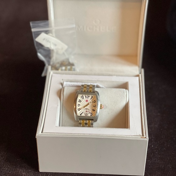 Michele Accessories - Michele Women's Urban Bracelet Watch Two Tone with box 29mm × 35mm